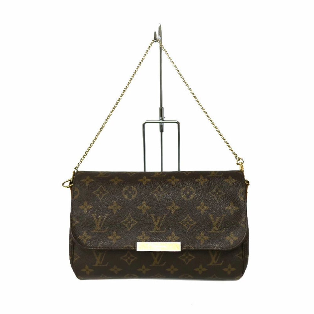 LOUIS VUITTON Favorite Shoulder Chain Handbag Monogram Canvas